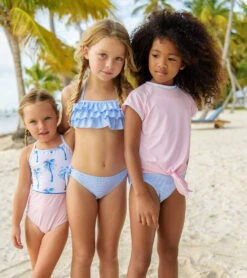 Girls' Pink Knot Front Rash Guard (Toddler, Little Kid, Big Kid) 7 Girls' Pink Knot Front Rash Guard (Toddler, Little Kid, Big Kid) -Volcom Sportswear Shop 5665941258408 pink 3a