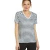 LOLE Women's Repose Short Sleeve Top -Volcom Sportswear Shop 5666442772648 blueanchorstripe 1a