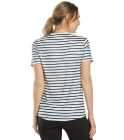LOLE Women's Repose Short Sleeve Top -Volcom Sportswear Shop 5666442772648 blueanchorstripe 3a