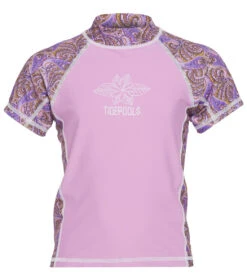 Girls' Incense Lilac Short Sleeve Rashguard (Toddler, Little Kid, Big Kid)