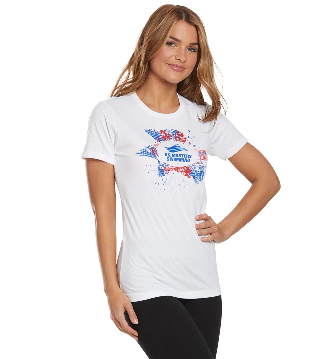 USMS Women's Patriotic Crew Neck Tee 4 USMS Women's Patriotic Crew Neck Tee - Image 2