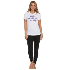USMS Women's Patriotic Crew Neck Tee 10 USMS Women's Patriotic Crew Neck Tee -Volcom Sportswear Shop 5666704359592 white 4a