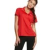 TYR Women's Alliance Tech Polo -Volcom Sportswear Shop 5667181363368 red 1a