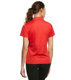 TYR Women's Alliance Tech Polo -Volcom Sportswear Shop 5667181363368 red 3a