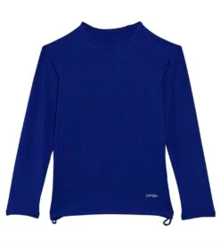 TYR Girls' Solid Belize L/S Rashguard (Little Kid, Big Kid)