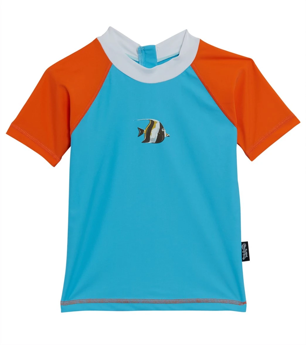 Boys' Aquarium Short Sleeve Rash Guard (Baby, Toddler, Little Kid) 3 Boys' Aquarium Short Sleeve Rash Guard (Baby, Toddler, Little Kid)