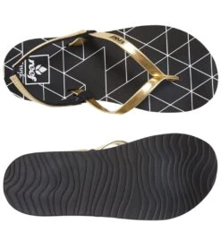 Girls' Little Reef Bliss-Full Flip Flop (Infant/Toddler/Little Kid) -Volcom Sportswear Shop 5667772498088 goldpyramids 4a