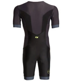 Zone3 Men's Aquaflo Plus SS Trisuit -Volcom Sportswear Shop 5668190585000 blackgreyneongreen 3a