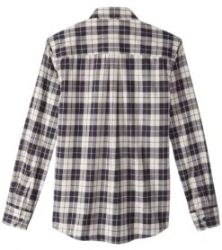 United By Blue Men's Pickman Stretch Long Sleeve Plaid Shirt -Volcom Sportswear Shop 5668553883816 creamnavy 2a
