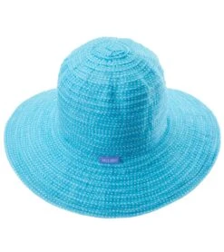 Girl's Petite Scrunchie Hat (5-12 Years) -Volcom Sportswear Shop 5668924063912 turquoisewhite 2a