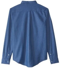 Rhythm Men's Dean Long Sleeve Shirt -Volcom Sportswear Shop 5669280317608 denim 2a