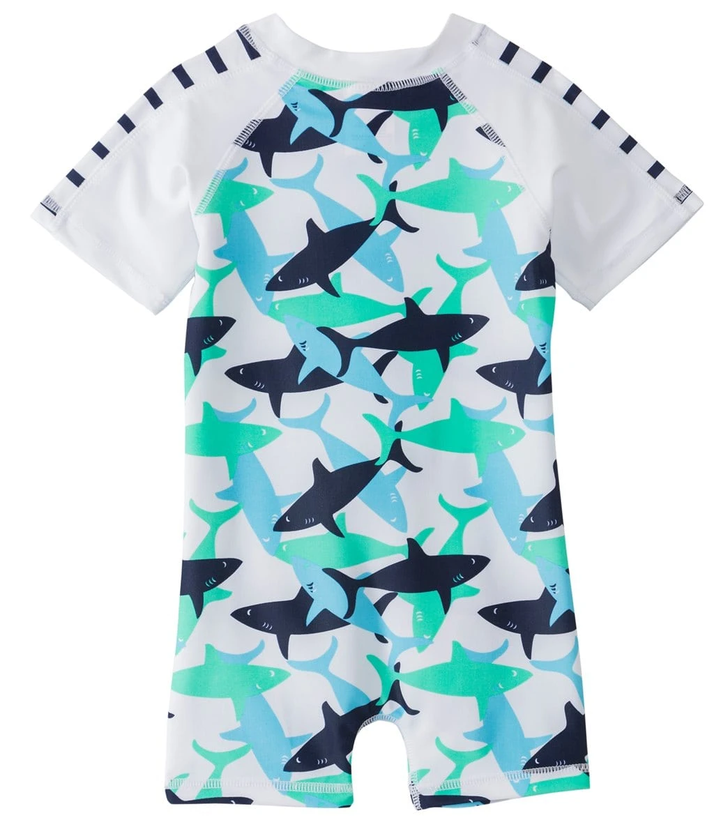 Boys' Shark S/S One Piece Sunsuit (0-24mos) 4 Boys' Shark S/S One Piece Sunsuit (0-24mos) - Image 2