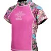 Girls' Topsy Turvy S/S Rash Guard (Toddler, Little Kid, Big Kid) 2 Girls' Topsy Turvy S/S Rash Guard (Toddler, Little Kid, Big Kid) -Volcom Sportswear Shop 5672337670312 pink 1a