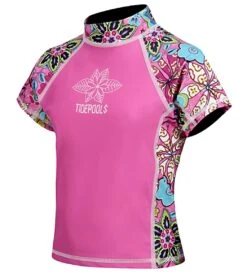 Girls' Topsy Turvy S/S Rash Guard (Toddler, Little Kid, Big Kid)