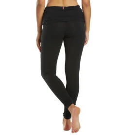 Scrunchy Waistband Ankle Leggings -Volcom Sportswear Shop 5990675742888 black 3a
