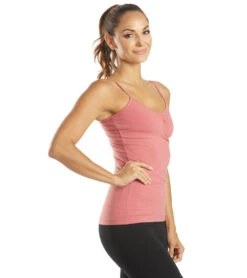 Shirred Yoga Tank -Volcom Sportswear Shop 5990717489320 guava 2a