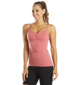 Shirred Yoga Tank -Volcom Sportswear Shop 5990717489320 guava 5a