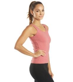 Back Slash Yoga Tank -Volcom Sportswear Shop 5990718406824 guava 2a