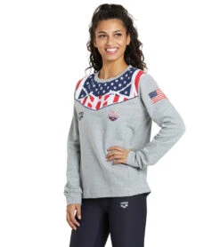 Arena Women's OG Crew Sweater -Volcom Sportswear Shop 6233516376232 mediumgreymelange 4a