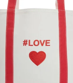 #LOVE "Heart" Beach Tote -Volcom Sportswear Shop 6287103230120 red 4a