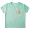 Roxy Girls' Sunset And Squares Boyfriend T-Shirt -Volcom Sportswear Shop 6628694327464 beachglass 1a