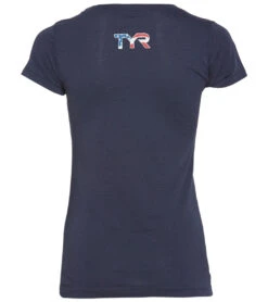 TYR Women's USA Graphic Tee 7 TYR Women's USA Graphic Tee -Volcom Sportswear Shop 6672908910760 navy 3a