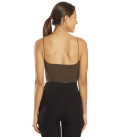 FREE PEOPLE Ribbed V-Neck Brami -Volcom Sportswear Shop 6946218573992 bitterchocolate 3a