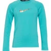 Nike Girls' Essential Long Sleeve Hydroguard (Big Kid) -Volcom Sportswear Shop 7033729482920 washedteal 1a