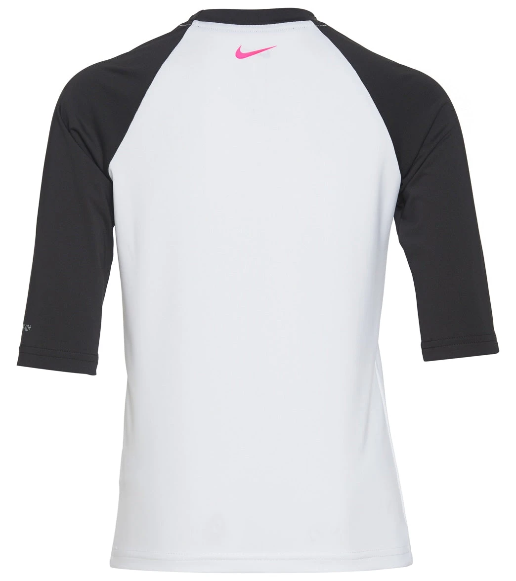 Nike Girls' Script Logo Half Sleeve Hydroguard (Big Kid) 4 Nike Girls' Script Logo Half Sleeve Hydroguard (Big Kid) - Image 2