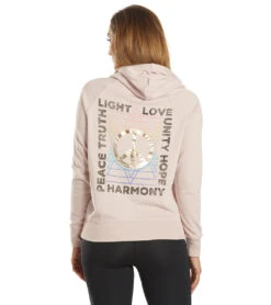 Spiritual Gangster Love Light Pullover Hoodie -Volcom Sportswear Shop 7116065407144 rosequartz 3a
