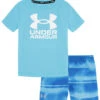 Under Armour Boys' Gated Stripe Swim Set (Baby, Toddler, Little Kid) -Volcom Sportswear Shop 7185195696296 frescoblue 1a