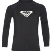 Roxy Girls' Whole Hearted LS Rashguard (Big Kid) 2 Roxy Girls' Whole Hearted LS Rashguard (Big Kid) -Volcom Sportswear Shop 7221651538088 anthracite 1a