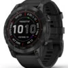 Garmin Fenix 7 Sapphire Solar Black DLC Titanium/Black Band -Volcom Sportswear Shop 7289506070696 black 1a