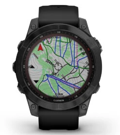 Garmin Fenix 7 Sapphire Solar Black DLC Titanium/Black Band -Volcom Sportswear Shop 7289506070696 black 4a