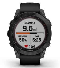 Garmin Fenix 7 Sapphire Solar Black DLC Titanium/Black Band -Volcom Sportswear Shop 7289506070696 black 6a