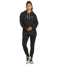 HURLEY Women's Omen Boyfriend Hoodie -Volcom Sportswear Shop 7333623759016 caviar 4a