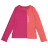 Speedo Girls' Long Sleeve Solid Blocked Logo Rashguard (Big Kid) -Volcom Sportswear Shop 7385626181800 roseviolet 1a