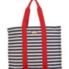Nautical Striped Square Shoulder Tote -Volcom Sportswear Shop 7400663187624 redwhitenavy 1a