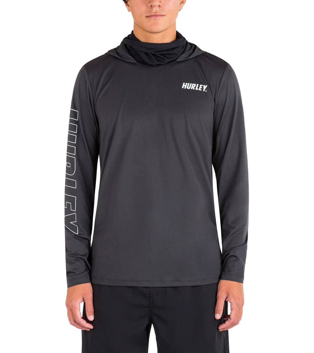 HURLEY Men's H2O-Dri Atticus Fastlane UPF 50+ Long Sleeve Pullover Hoodie 3 HURLEY Men's H2O-Dri Atticus Fastlane UPF 50+ Long Sleeve Pullover Hoodie
