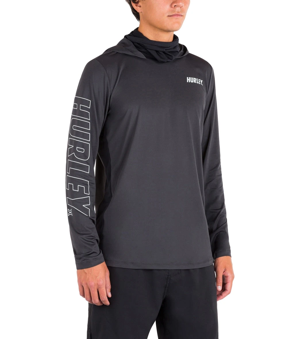 HURLEY Men's H2O-Dri Atticus Fastlane UPF 50+ Long Sleeve Pullover Hoodie 4 HURLEY Men's H2O-Dri Atticus Fastlane UPF 50+ Long Sleeve Pullover Hoodie - Image 2