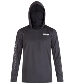 HURLEY Men's H2O-Dri Atticus Fastlane UPF 50+ Long Sleeve Pullover Hoodie 12 HURLEY Men's H2O-Dri Atticus Fastlane UPF 50+ Long Sleeve Pullover Hoodie -Volcom Sportswear Shop 7417081462952 darkstonegrey 5a