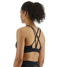 TYR Women's Goldstone Dual Strap Bra -Volcom Sportswear Shop 7420775235752 black 5a