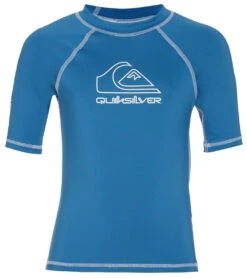 Quiksilver Boys' On Time Short Sleeve UPF 50 Rash Guard (Toddler, Little Kid)