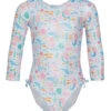 Girls' Fantasea Mermaids Charlie UPF 50+ Long Sleeve One Piece Swimsuit (Toddler, Little Kid) 2 Girls' Fantasea Mermaids Charlie UPF 50+ Long Sleeve One Piece Swimsuit (Toddler, Little Kid) -Volcom Sportswear Shop 7438198571176 fantaseamermaids 1a