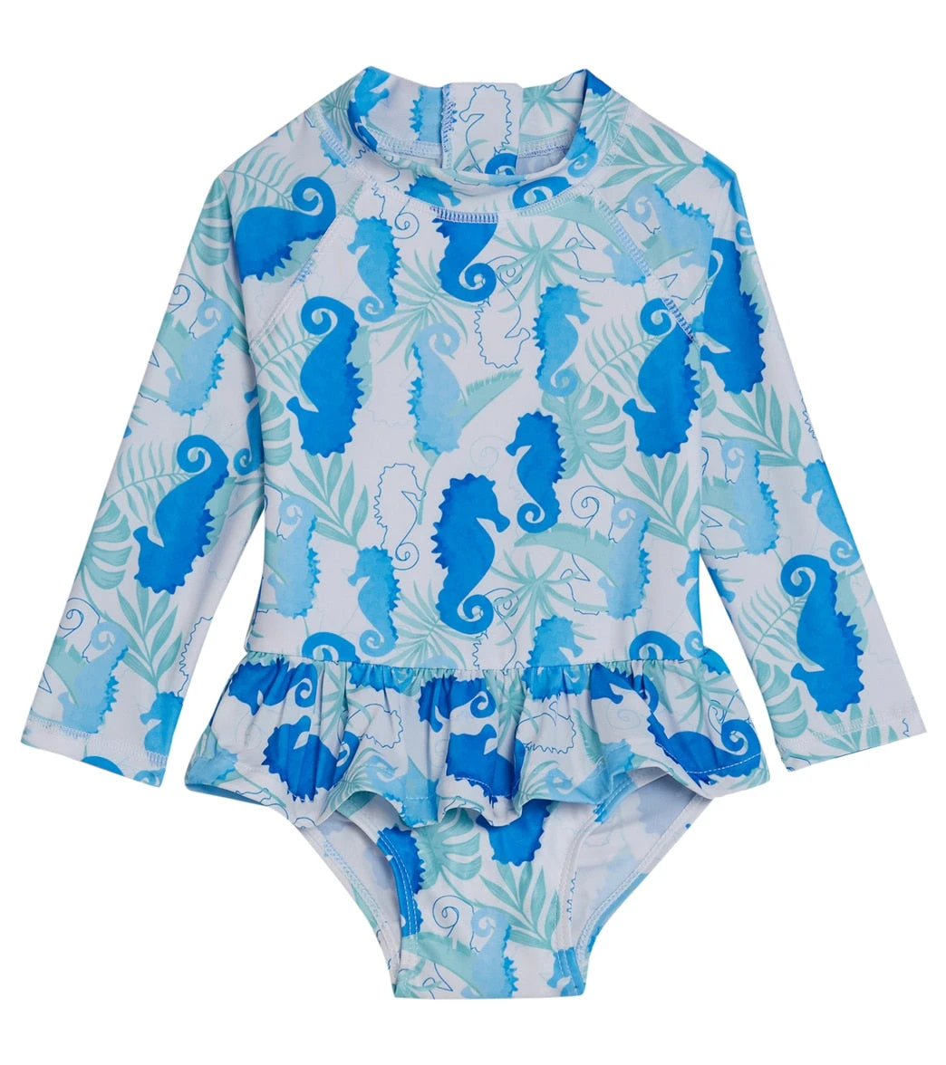 Girls' Seahorse Reef Alissa UPF 50+ Long Sleeve One Piece Swimsuit (Baby) 3 Girls' Seahorse Reef Alissa UPF 50+ Long Sleeve One Piece Swimsuit (Baby)