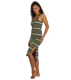 HURLEY Women's Alexa Midi Dress -Volcom Sportswear Shop 7471952724136 variegatedstri 4a
