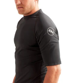 Dakine Men's HD Crew Short Sleeve UPF 50 Rash Guard -Volcom Sportswear Shop 7476051935400 black 5a