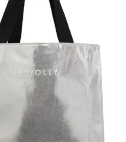 Seafolly Women's Carried Away Metallic Tote -Volcom Sportswear Shop 7515884355752 silver 2a