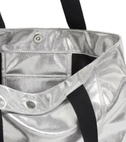 Seafolly Women's Carried Away Metallic Tote -Volcom Sportswear Shop 7515884355752 silver 3a