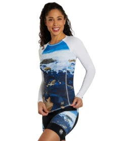 Women's Skin Cooler Long Sleeve Top -Volcom Sportswear Shop 7546158186664 lavarockyingyang 4a